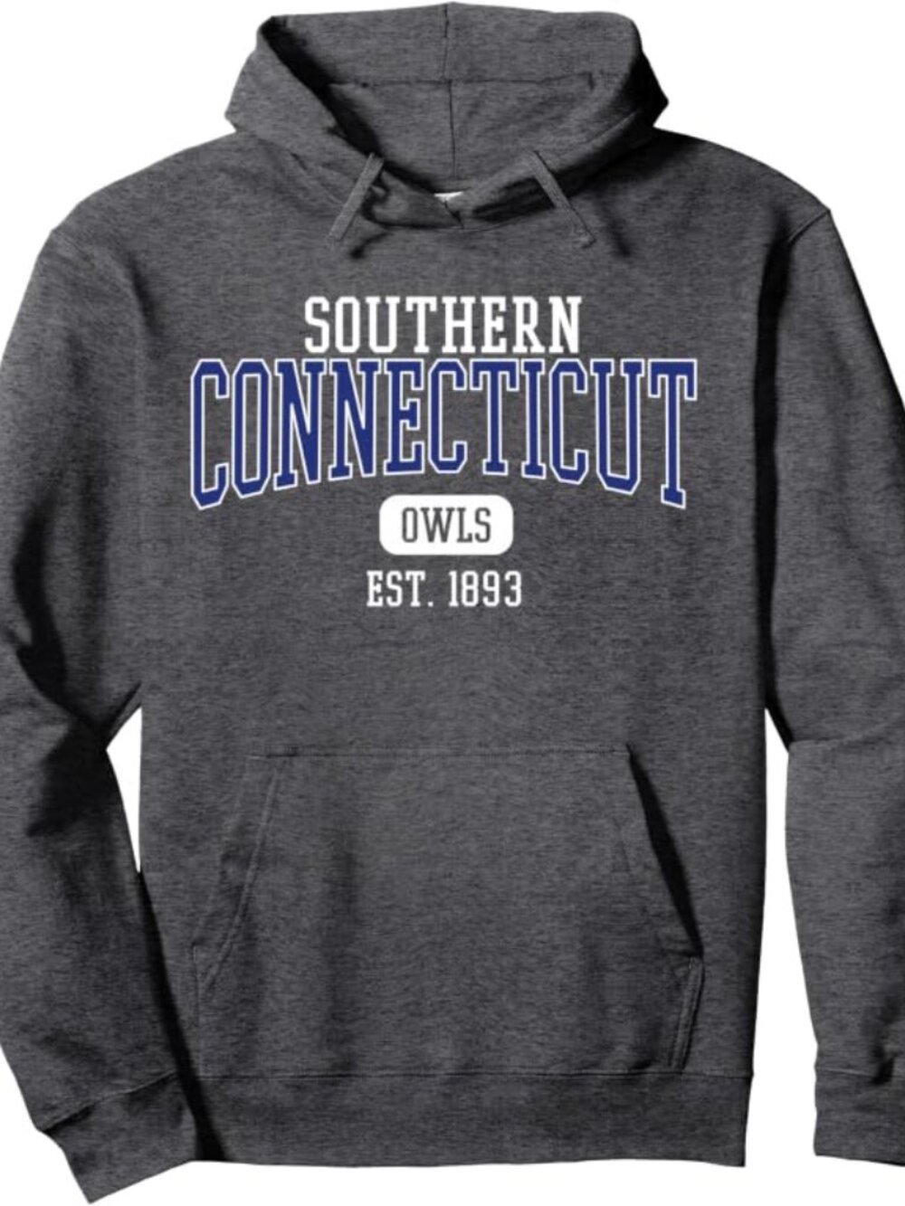 SCSU Collegiate Logo Hoodie (Charcoal Heather, Blue & White) - Picture 2 of 5